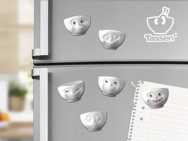 Känslo-Kylskåpsmagneter 6-pack - Tassen