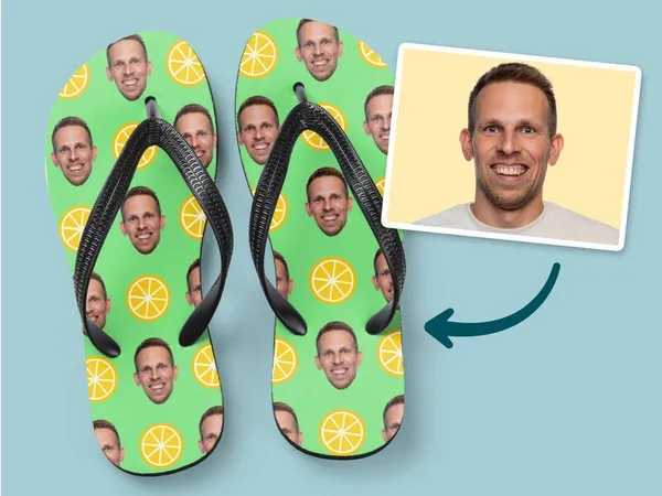 Personliga Flip-flops med Foto - Sommar
