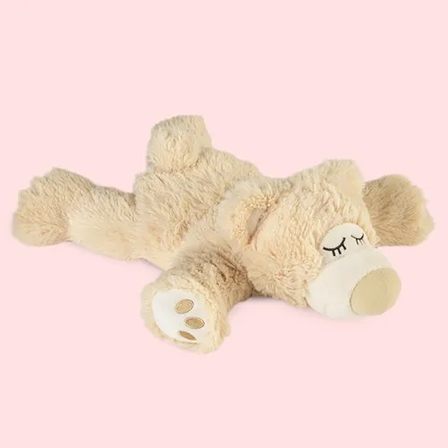Doftfri vetevärmare - Vilande björn, Warmies, Beige