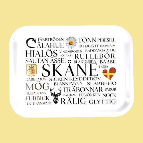 Fikabricka - Skånska ord