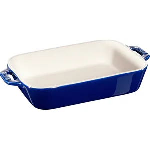 Staub Rektangulär Ugnsfast Form 20 x 16 cm, Blå